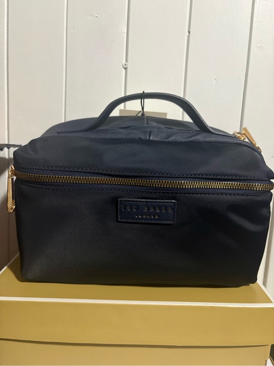 Ted Baker Handbags - Ted baker Blue navy cosmetic case 10in x6in NWT